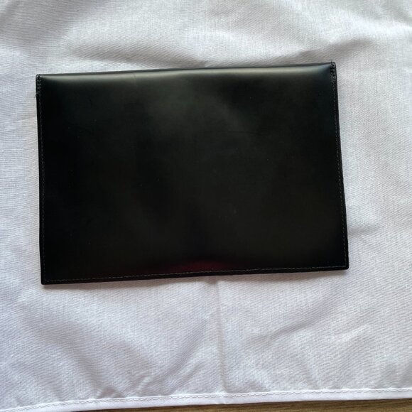 La Bagagerie Jean Marlaix Paris - Leather Envelope Clutch  $60 - Picture 2 of 14